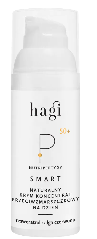 Hagi Smart P 50+ Naturalny krem-koncentrat przeciwzmarszczkowy na dzień Nutripeptydy