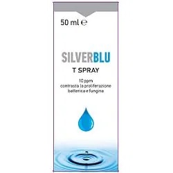 BIOGROUP Silver Blu T Spray tópico contra o crescimento de fungos e bactérias 50 ml Spray antimicrobiano