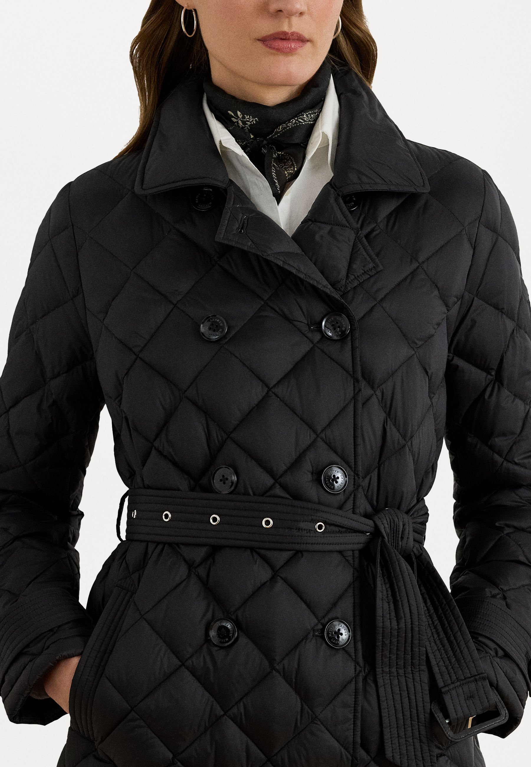 Trench matelassé Lauren Ralph Lauren DIAMOND - Doudoune - Noir