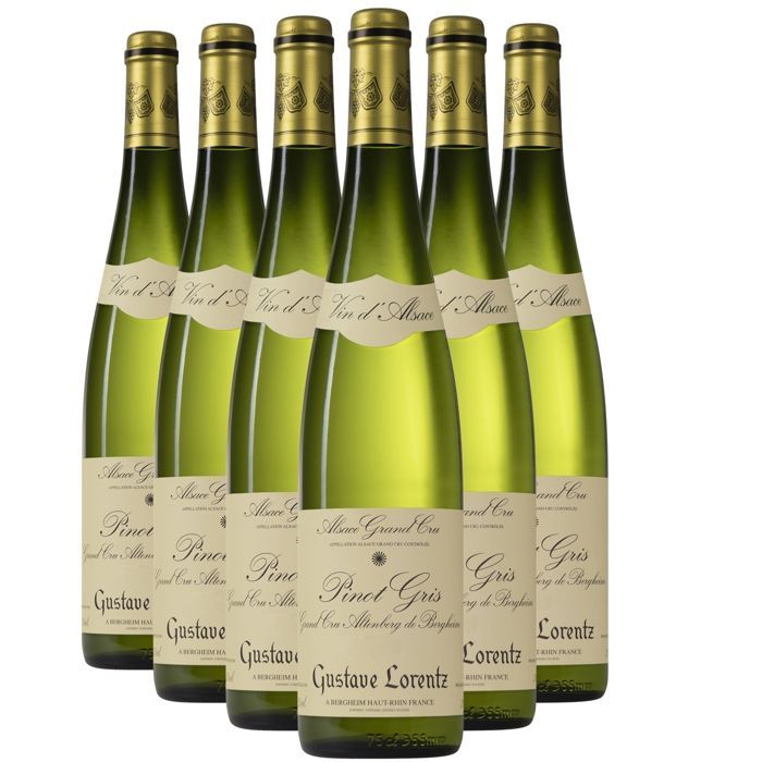 Gustave Lorentz Alsace Grand Cru Altenberg de Bergheim Pinot Gris Vieilles Vignes 2016 - Alsacen valkoviini (6 x 75cl) Luomu makea
