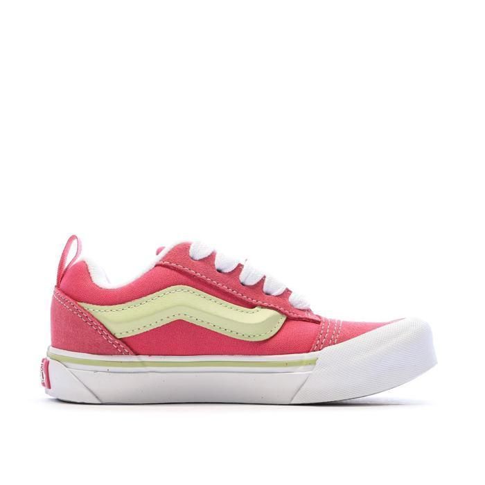 Scarpe da ginnastica Vans Knu rosa/gialle per ragazzi/ragazze