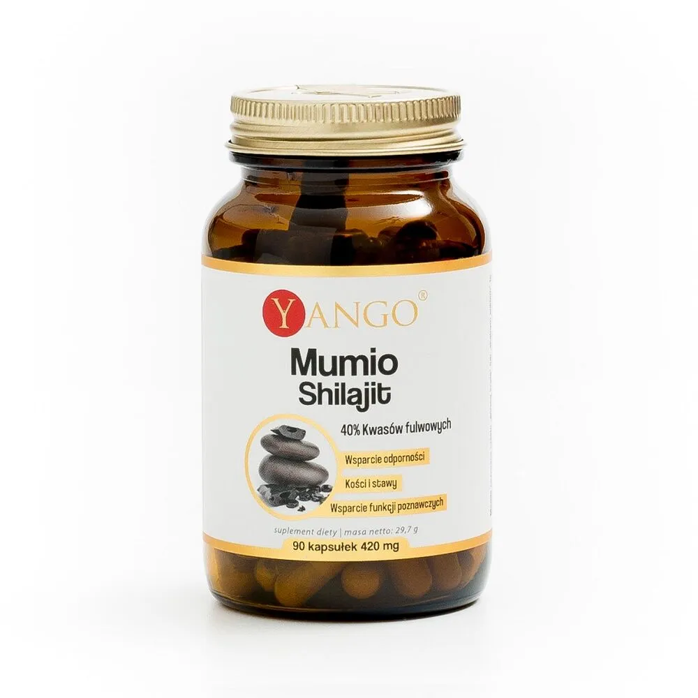 Yango Mumio Shilajit 40% Kwasów fulwowych Kapsułki