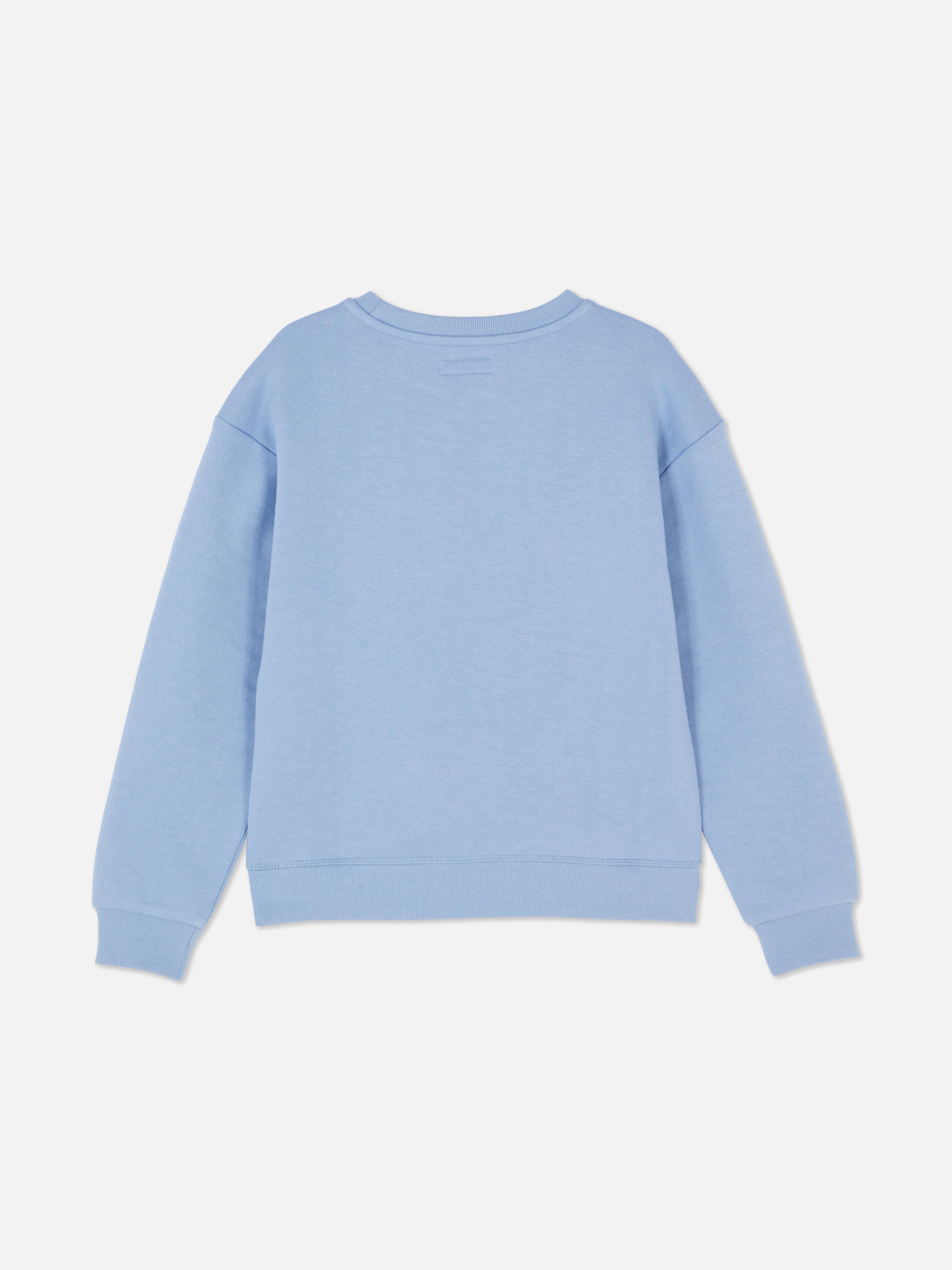 Sweatshirt mit Rundhalsausschnitt Dieser Pullover verfügt über einen klassischen Rundhalsausschnitt, lange Ärmel mit Bündchen und einen gerippten Saum.