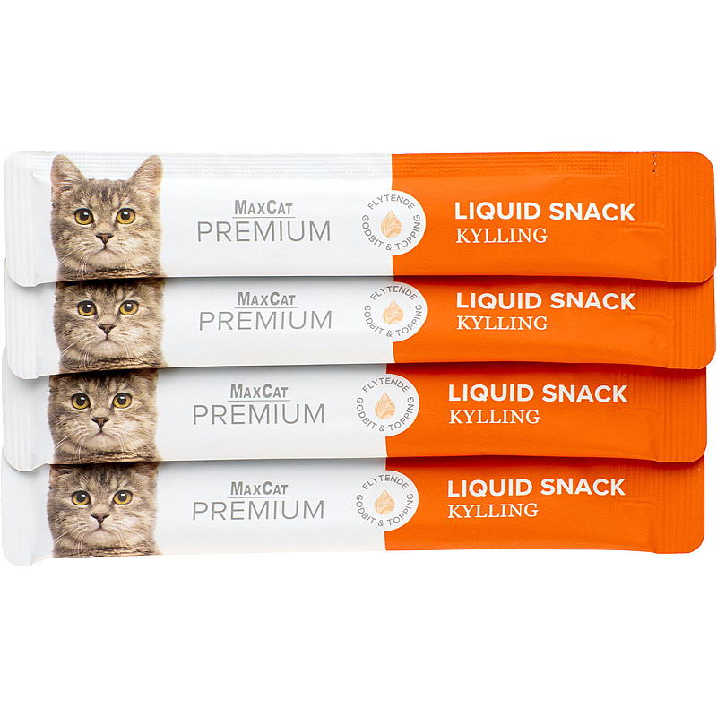 MaxCat Snacks para gatos 4x14 g Pollo Líquido MaxCat