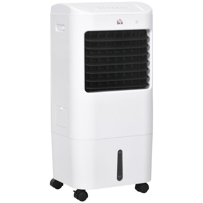 Aire acondicionado portátil 3 en 1 - Refrigeración por agua - 15 L - Oscilación de 60° - Temporizador de 7,5 h - Control remoto