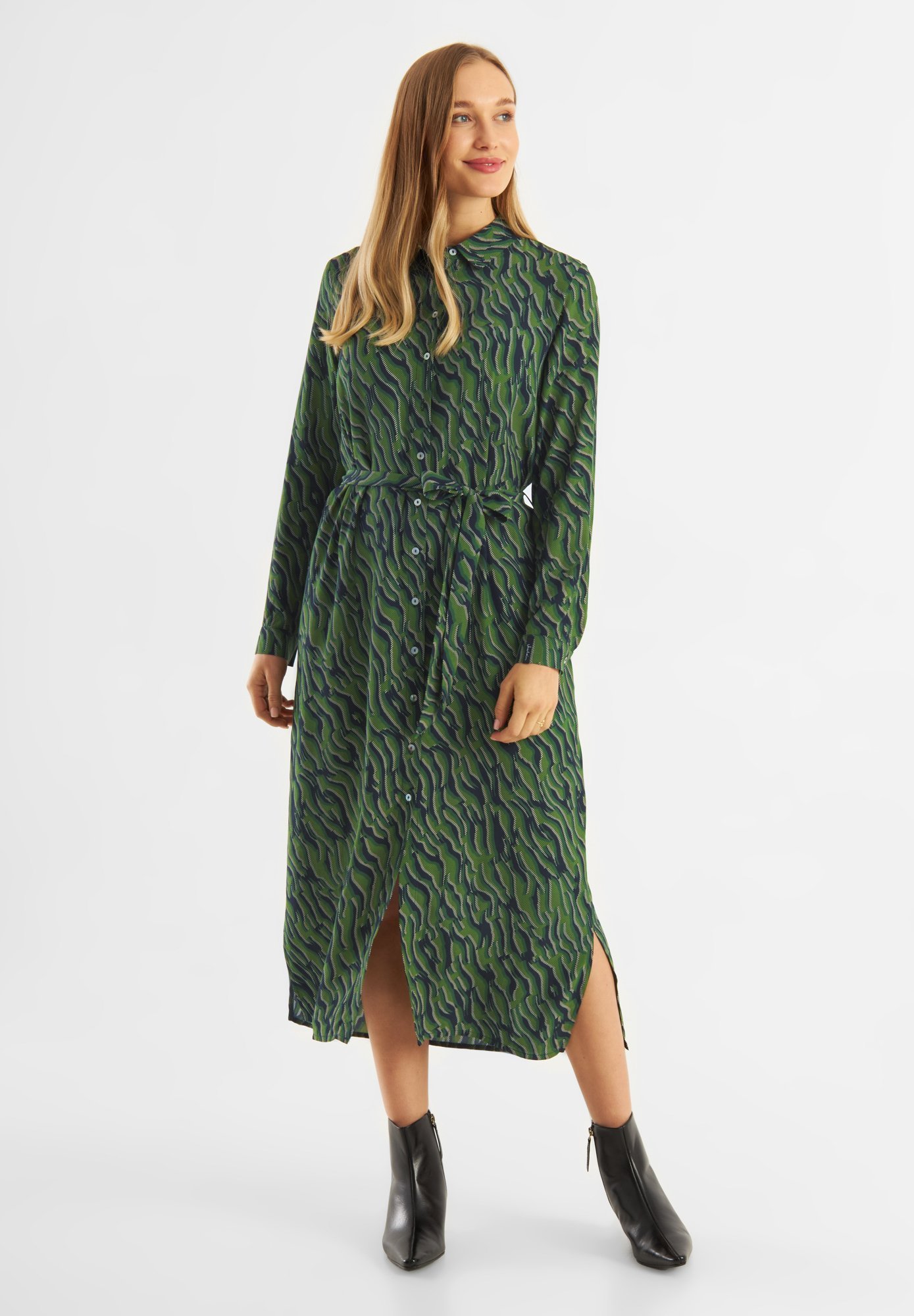 Jascha Stockholm PRINTED LUCIE - Overhemdjurk - groen