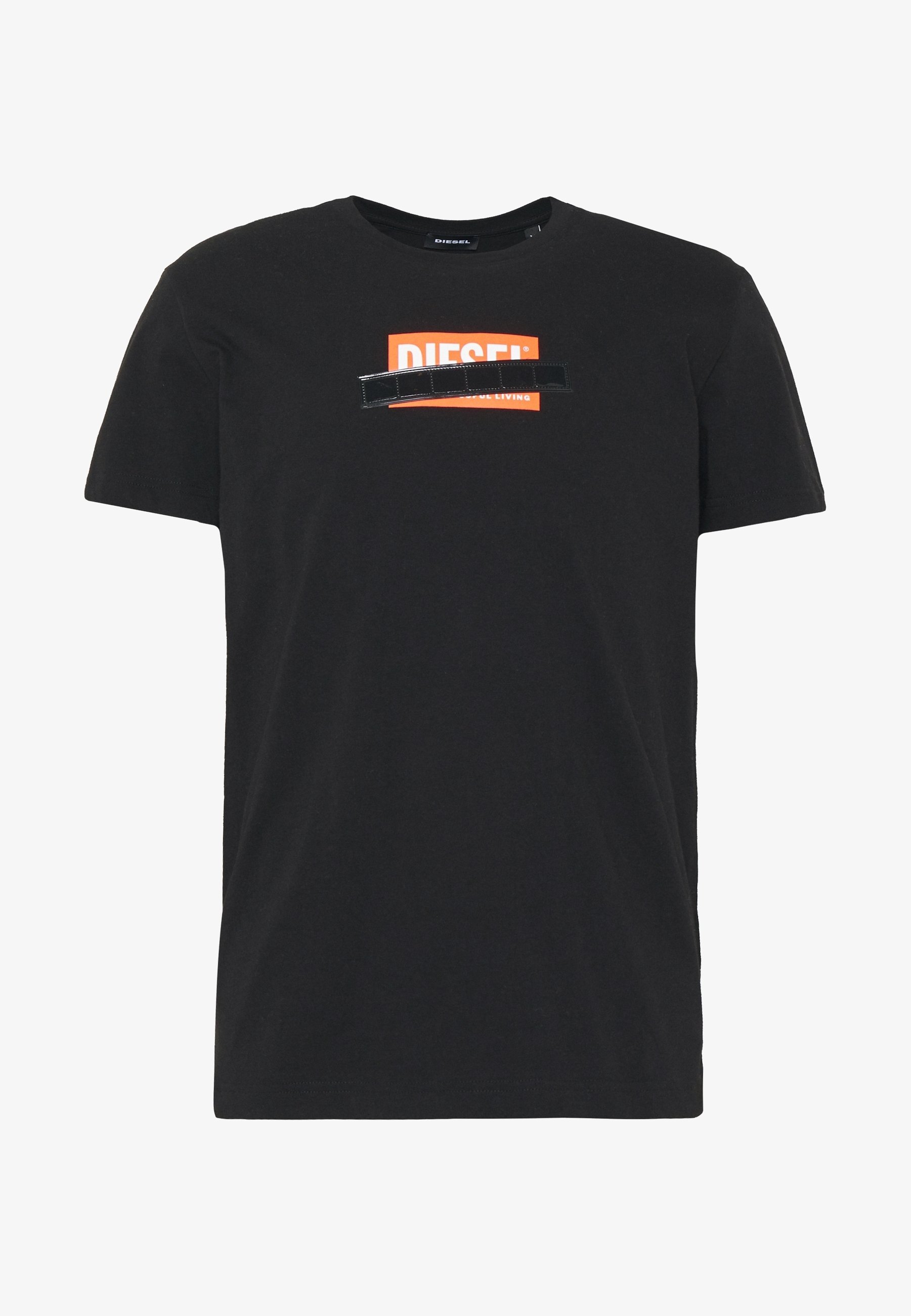 Diesel T-shirt met print - zwart