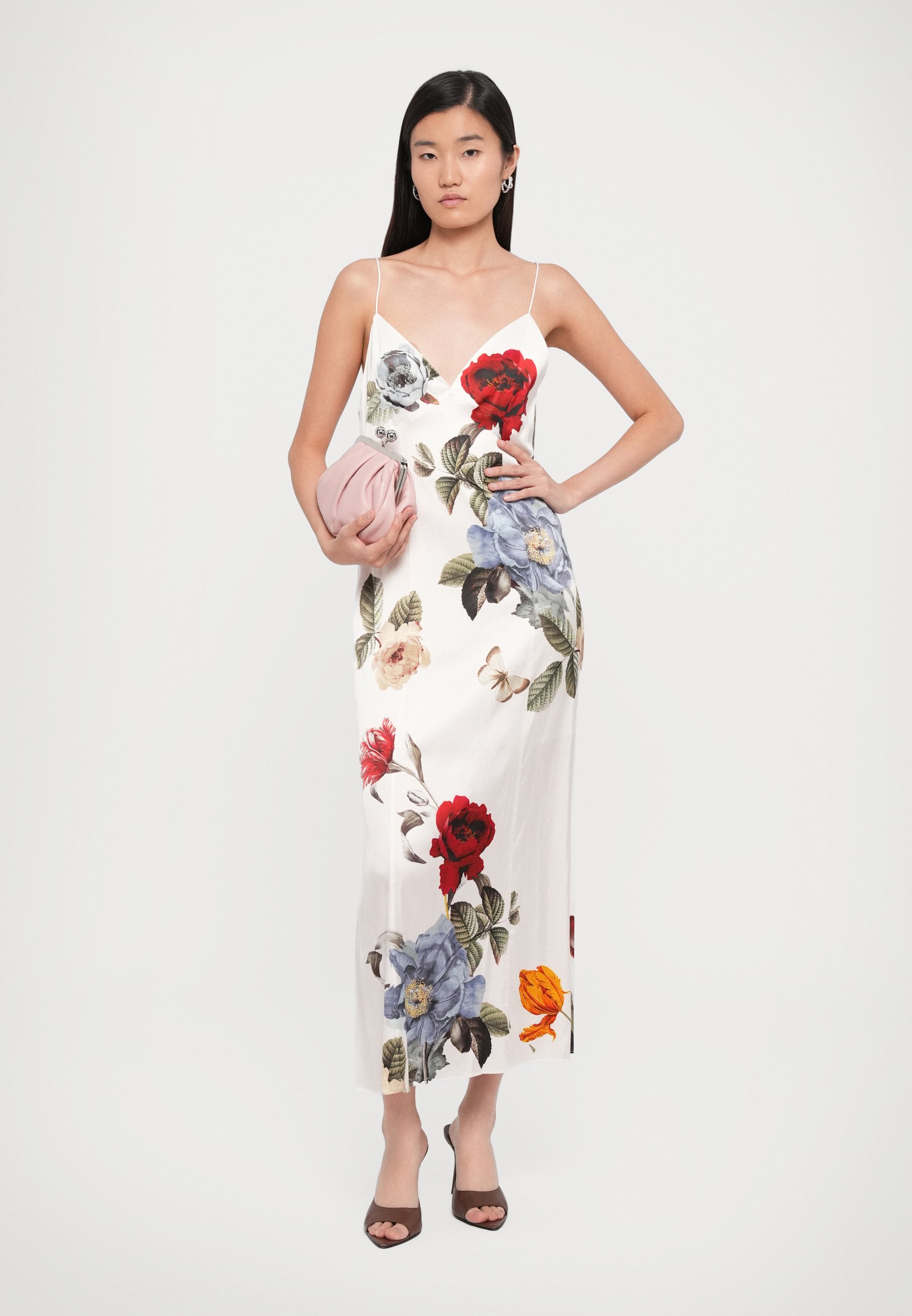 Alice + Olivia JULIETTA SLIT SLIP DRESS - Abito da giorno - provenza