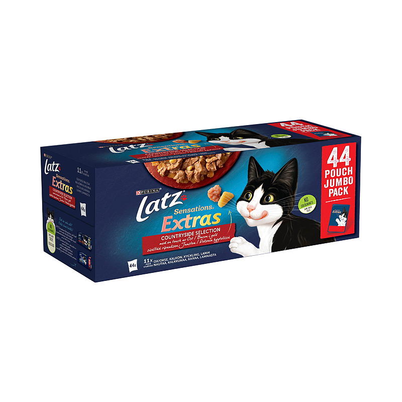 Nestlé Kattefoder 44x85 g Vådfoder Latz Jumbo