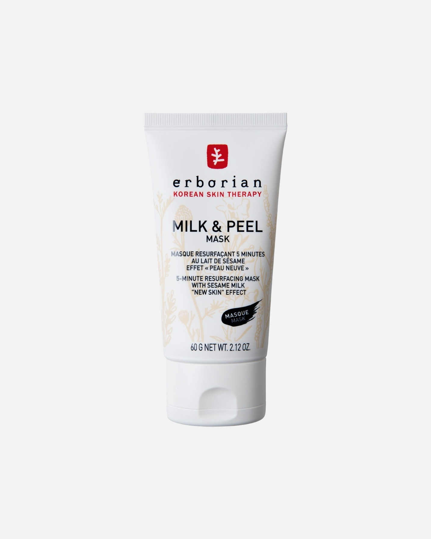 Lait exfoliant et masque peeling ERBORIAN - 60 ml