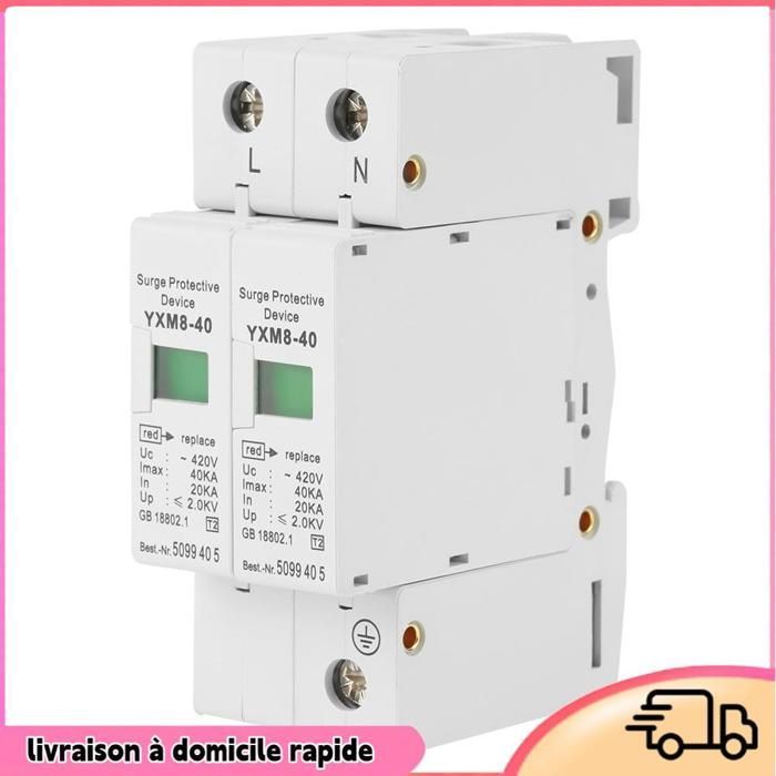 Surge protector - DILWE - 2P 40KA - Overvoltage protection - AC 420V - Dimensions 9x4 cm