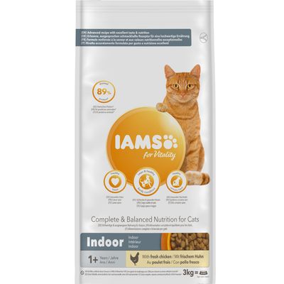 IAMS dla Vitality Adult Indoor Fresh Chicken Sucha karma dla kotów