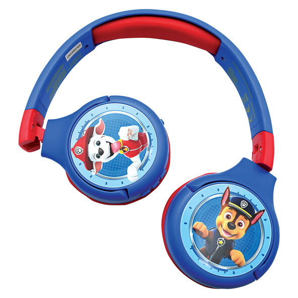 2-i-1 Bluetooth-hodetelefoner for barn, Paw Patrol