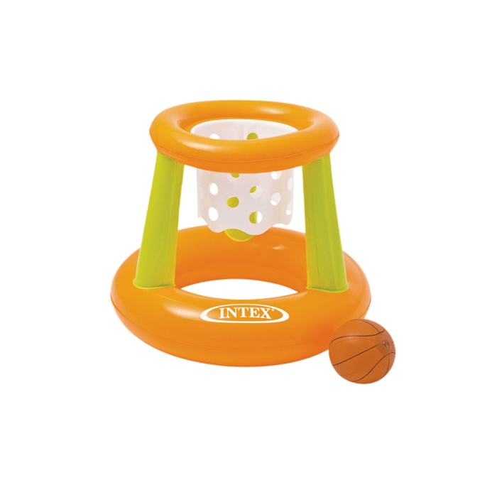 Jeu de Basket gonflable pour piscine INTEX - Dimensions 67x65 cm - Garçon et Fille - A partir de 3 ans