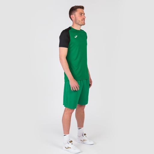Joma Academy IV Short Sleeve T-Shirt Green Black