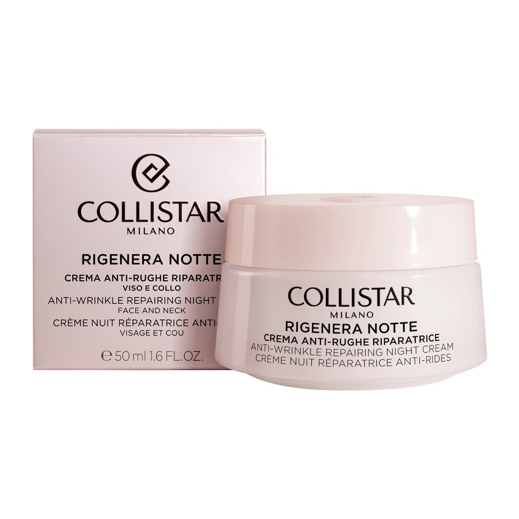 Collistar Rigenera noćna krema protiv bora za lice i vrat – 50 ml