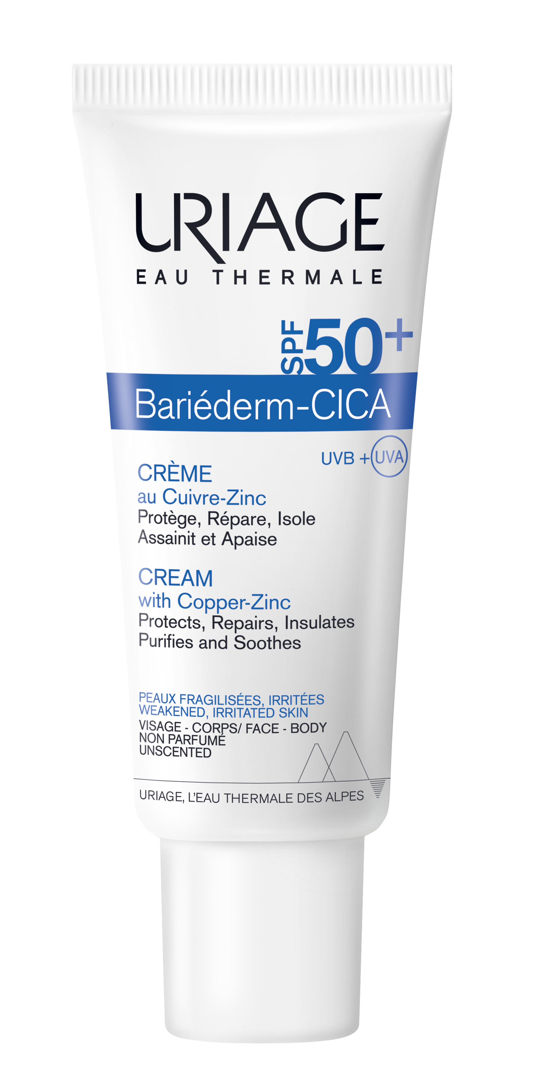 Bariéderm-CICA SPF50 veido ir kūno kremas su variu ir cinku Veido dermokosmetika