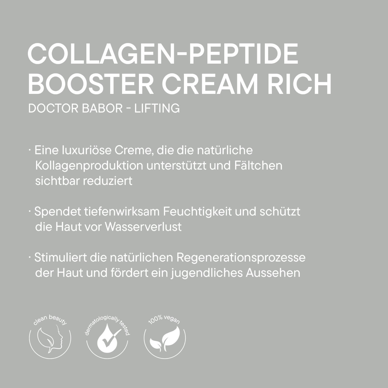 Crema facial BABOR DOCTOR BABOR Crema potenciadora de péptidos de colágeno rica - 50 ml