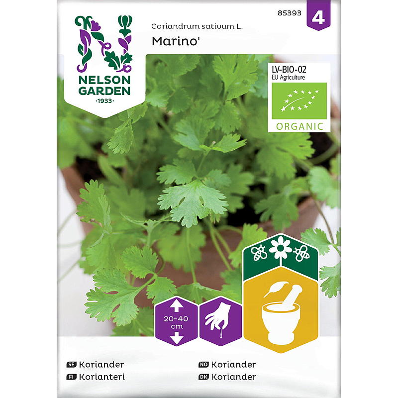Nelson Garden Seeds Koriander Cadiz, biologisch