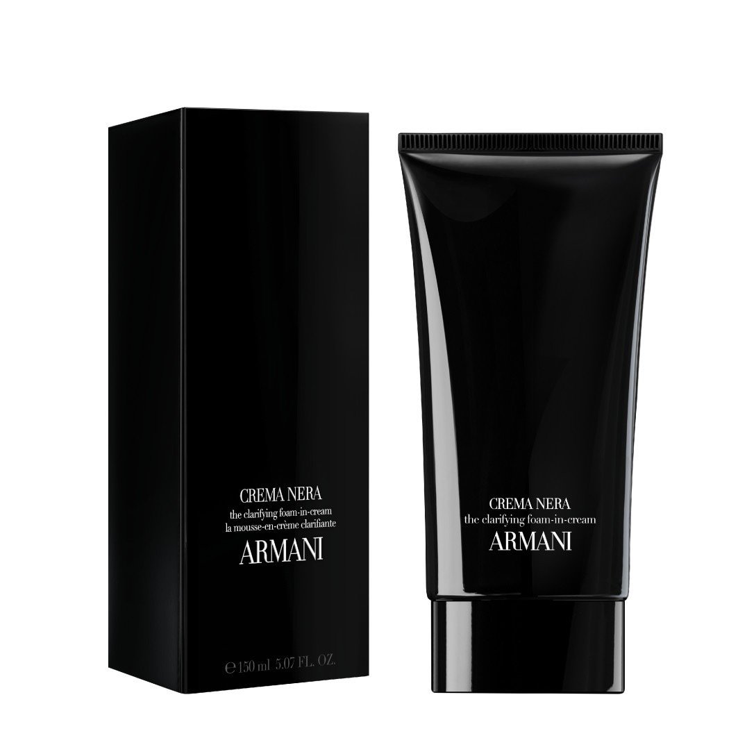 „Armani“ valomasis kremas „Crema Nera“ valomosios putos kreme – 150 ml