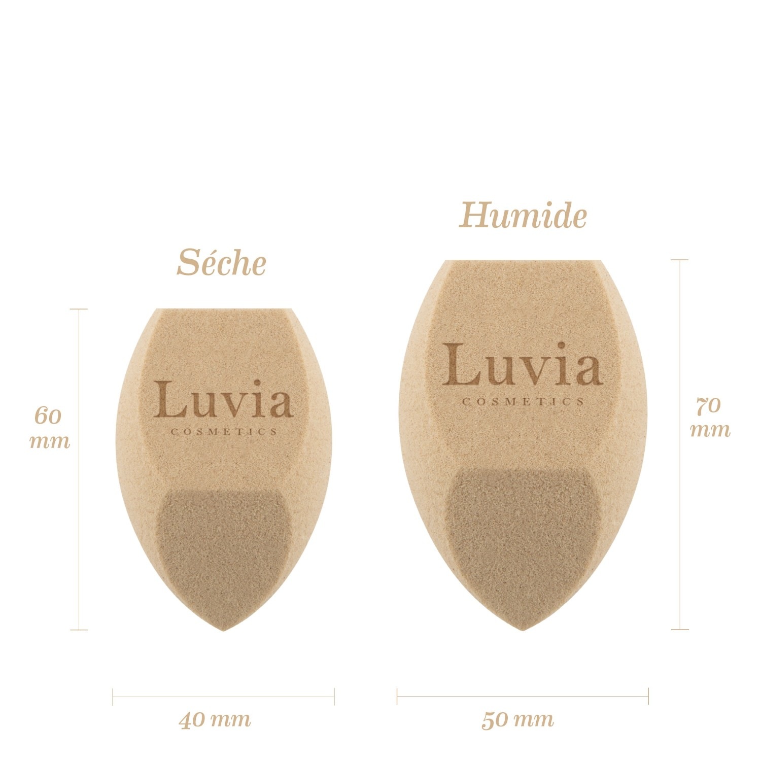 Luvia Tea Make-up Sponge Set