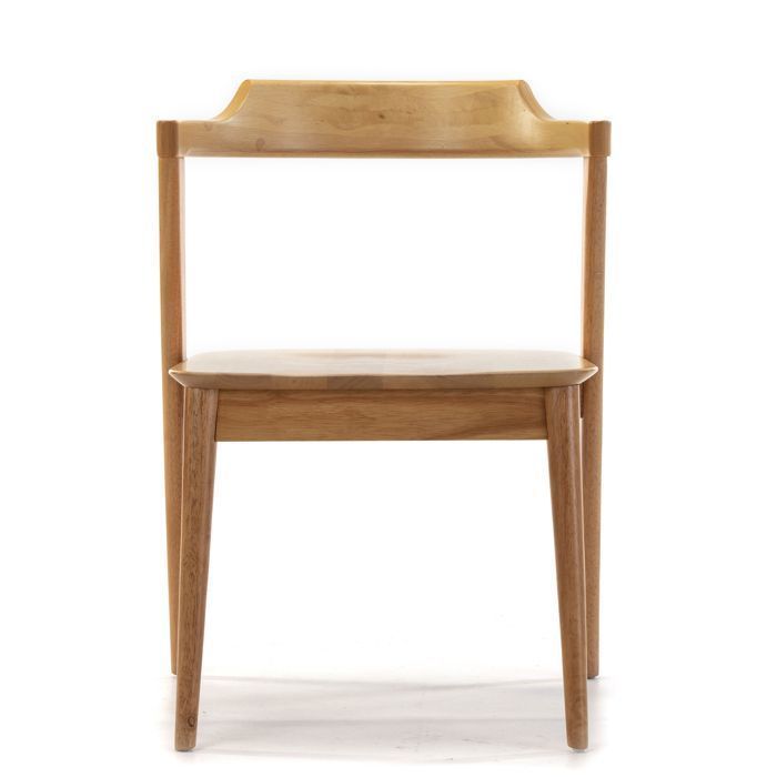 Pack 2 chaises Venus, Couleur Chêne, Bois Massif, 58 cm x 57,5 cm x 76 cm