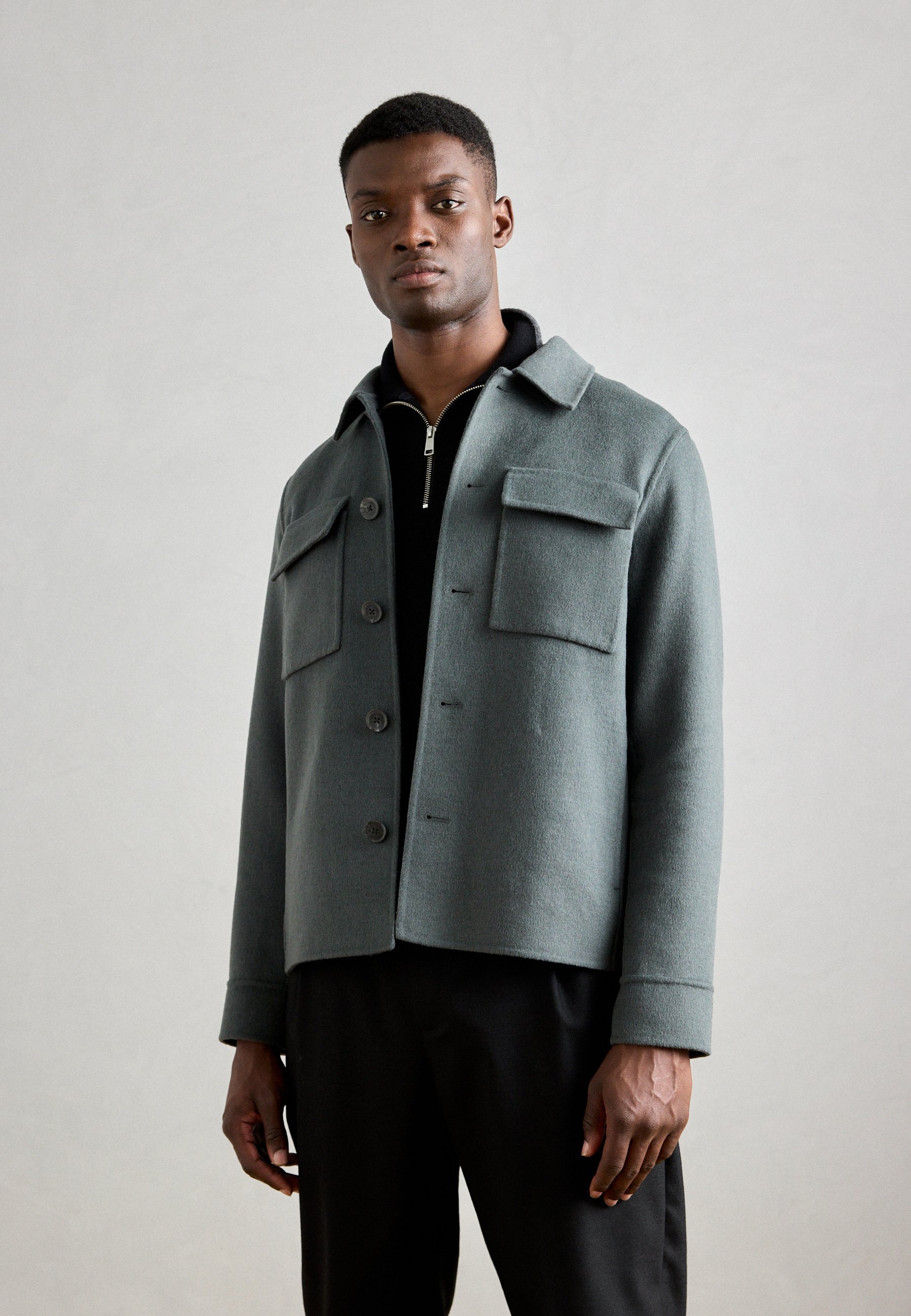Marc O'Polo Jacke mit aufgesetzten Taschen - Leichte Jacke - Mangrove