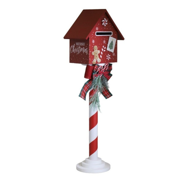 Skrzynka na listy świąteczna MDF 74 cm