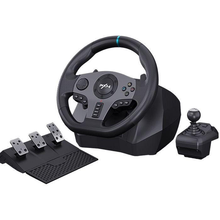 Volante de carreras RNCYN V9 - 900 grados - 270 grados - PC y PS4 - Material antideslizante