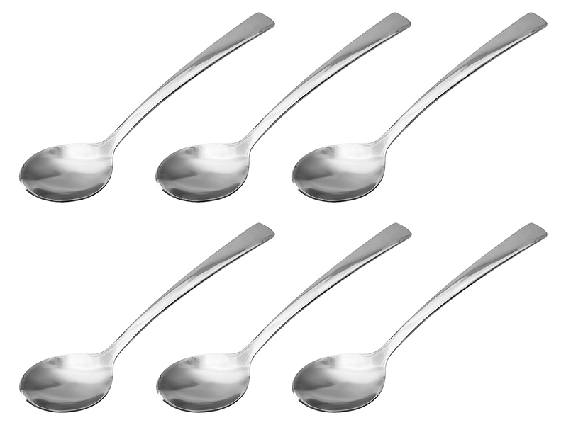 Komplet 6 łyżeczek do herbaty srebrnych
