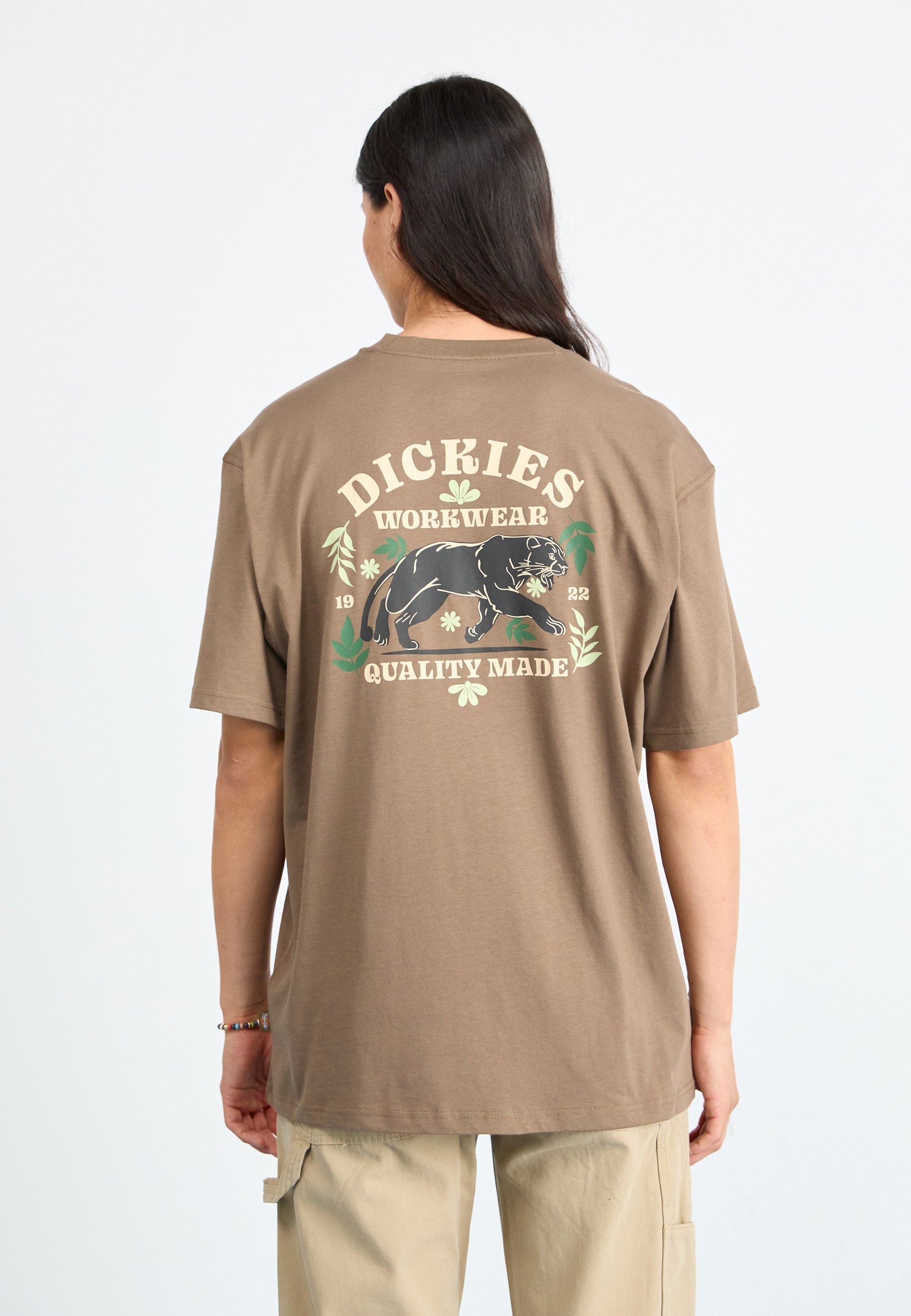 DICKIE'S LUCASVILLE TEE - Triko s potiskem - black