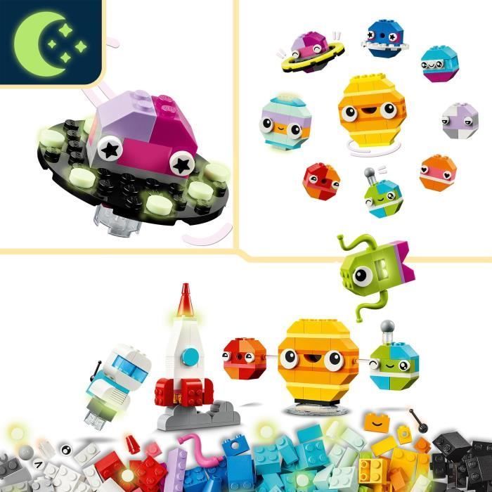 LEGO® 11037 Classic Creative Planets, Set di costruzioni Sistema Solare, Navetta spaziale e razzo