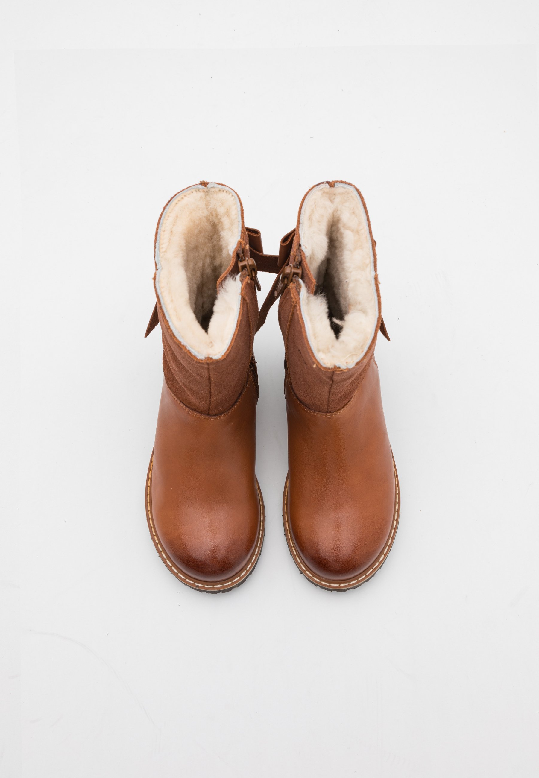 Friboo CUIR - Bottes - cognac