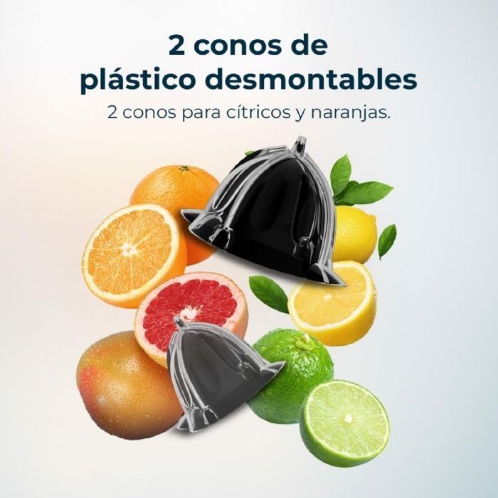 Cecotec Presse-agrumes électrique avec bras levier Xqueeze RetroJuice 600 Acier