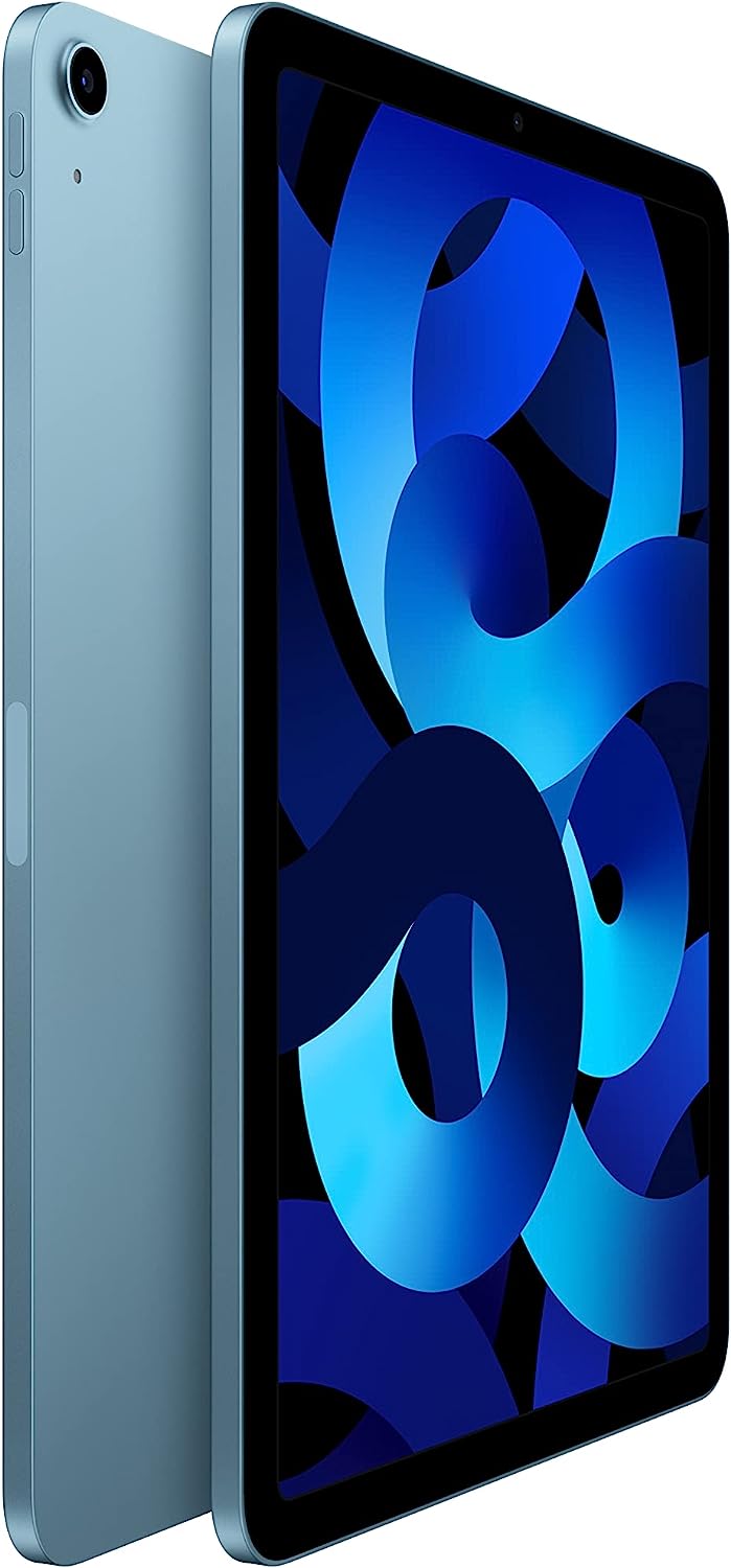 Apple iPad Air (5e generatie): met M1-chip, 10,9-inch Liquid Retina-display, Wi-Fi 6, 12 MP camera aan de voorzijde/12 MP camera aan de achterzijde, Touch ID, batterijduur van een hele dag – Paars