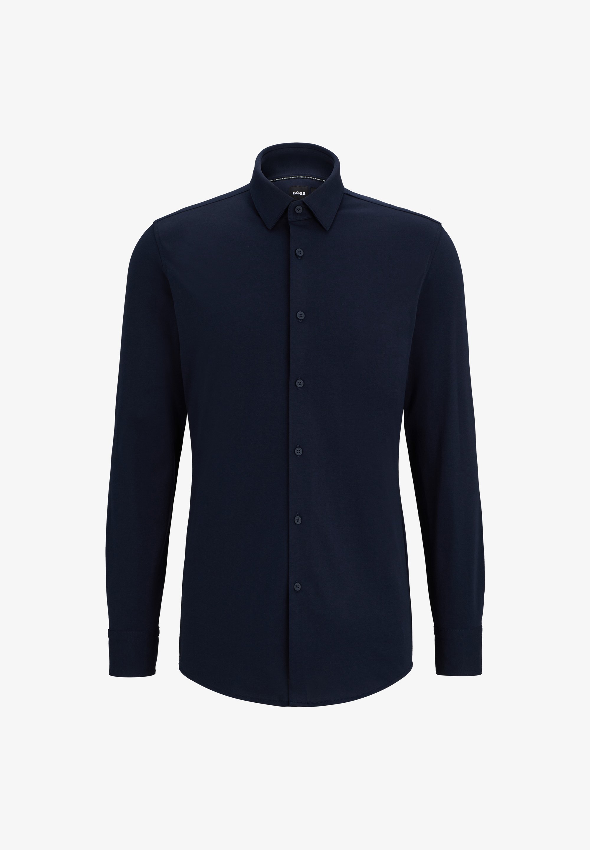 Chemise habillée BOSS Slim Fit à manches longues - bleu foncé