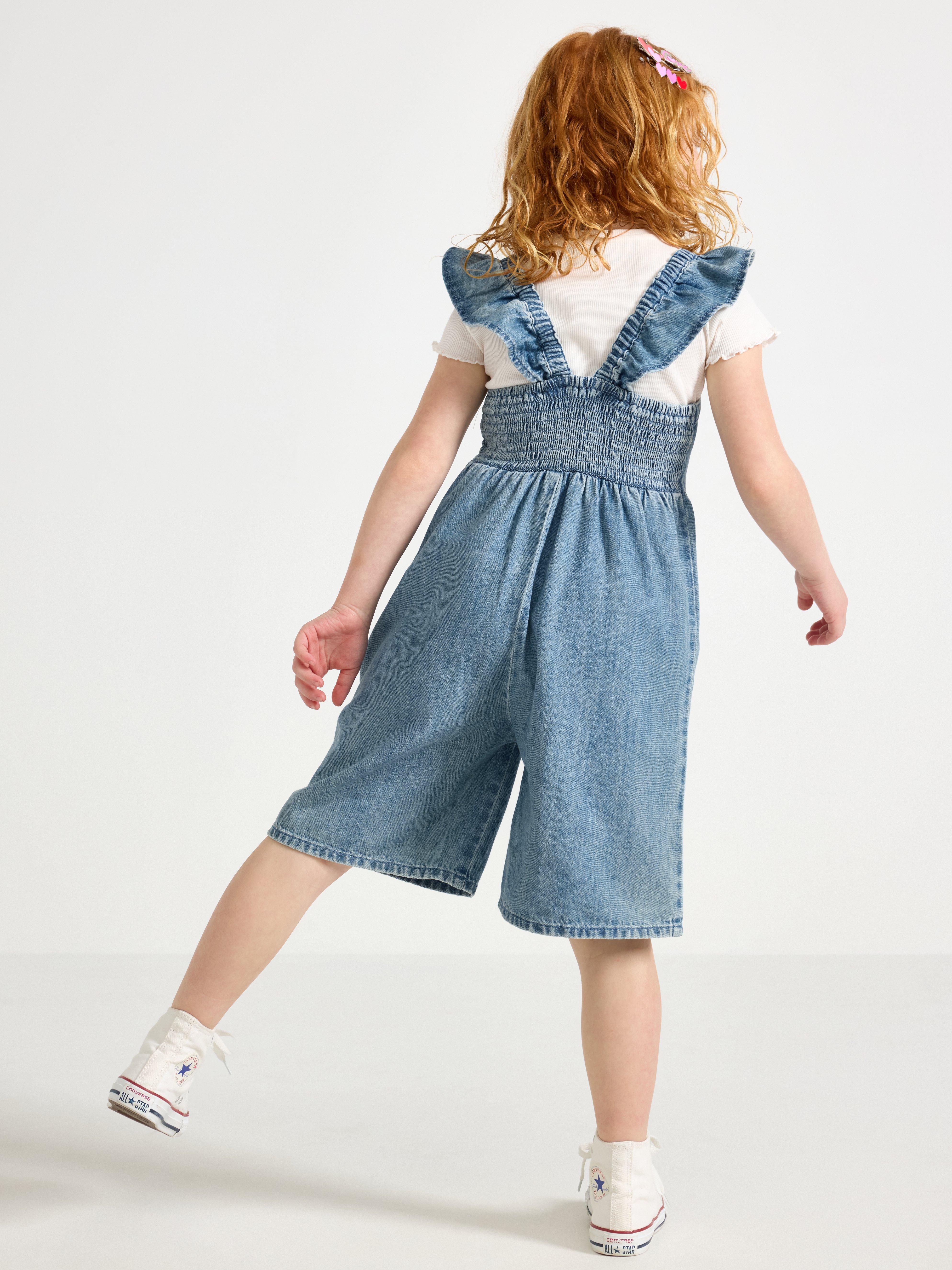 Macacão jeans azul