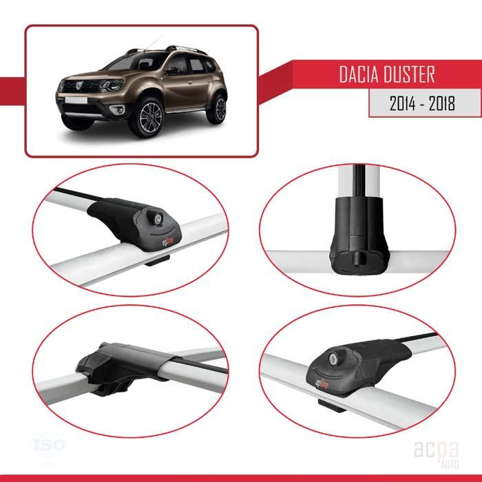 Barras de techo ACE-1 para Dacia Duster 2014-2018, portaequipajes para coche / Gris
