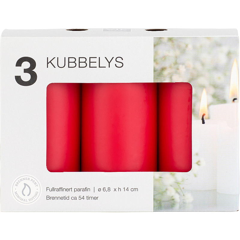 Vie Home Kublampa 3-pack ø 6,8x14 cm