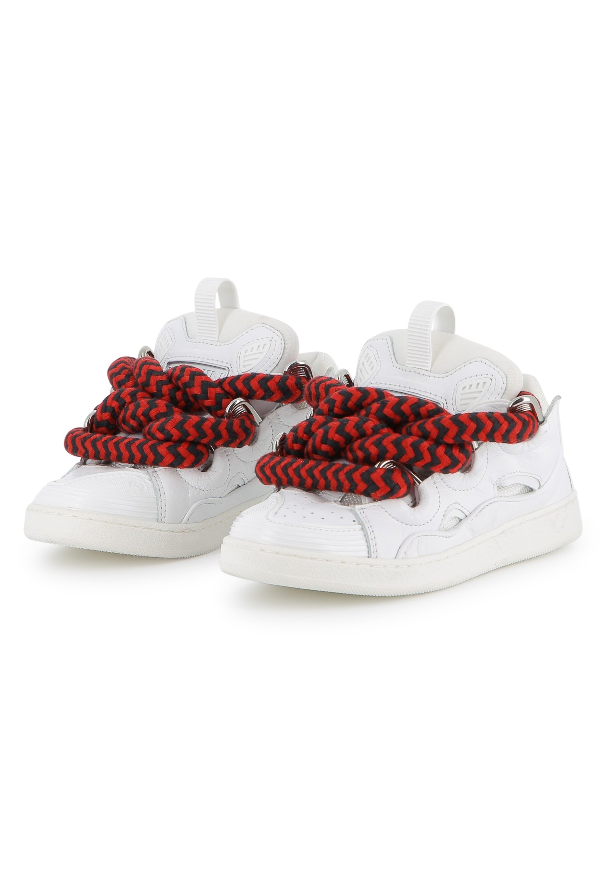 LANVIN UNISEXE - Baskets - blanc cassé/rouge