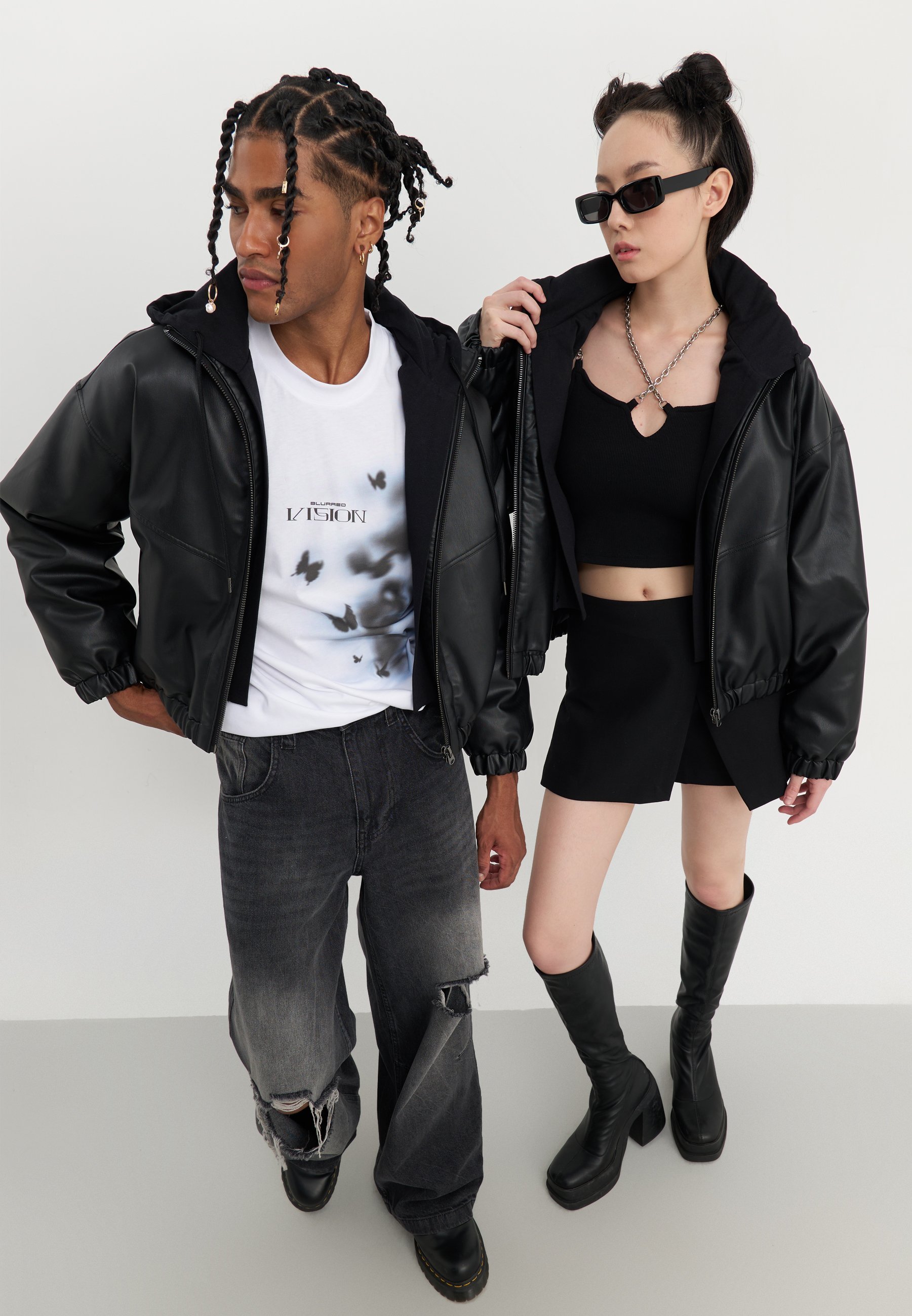 YOURTURN UNISEXE - Veste légère - noire