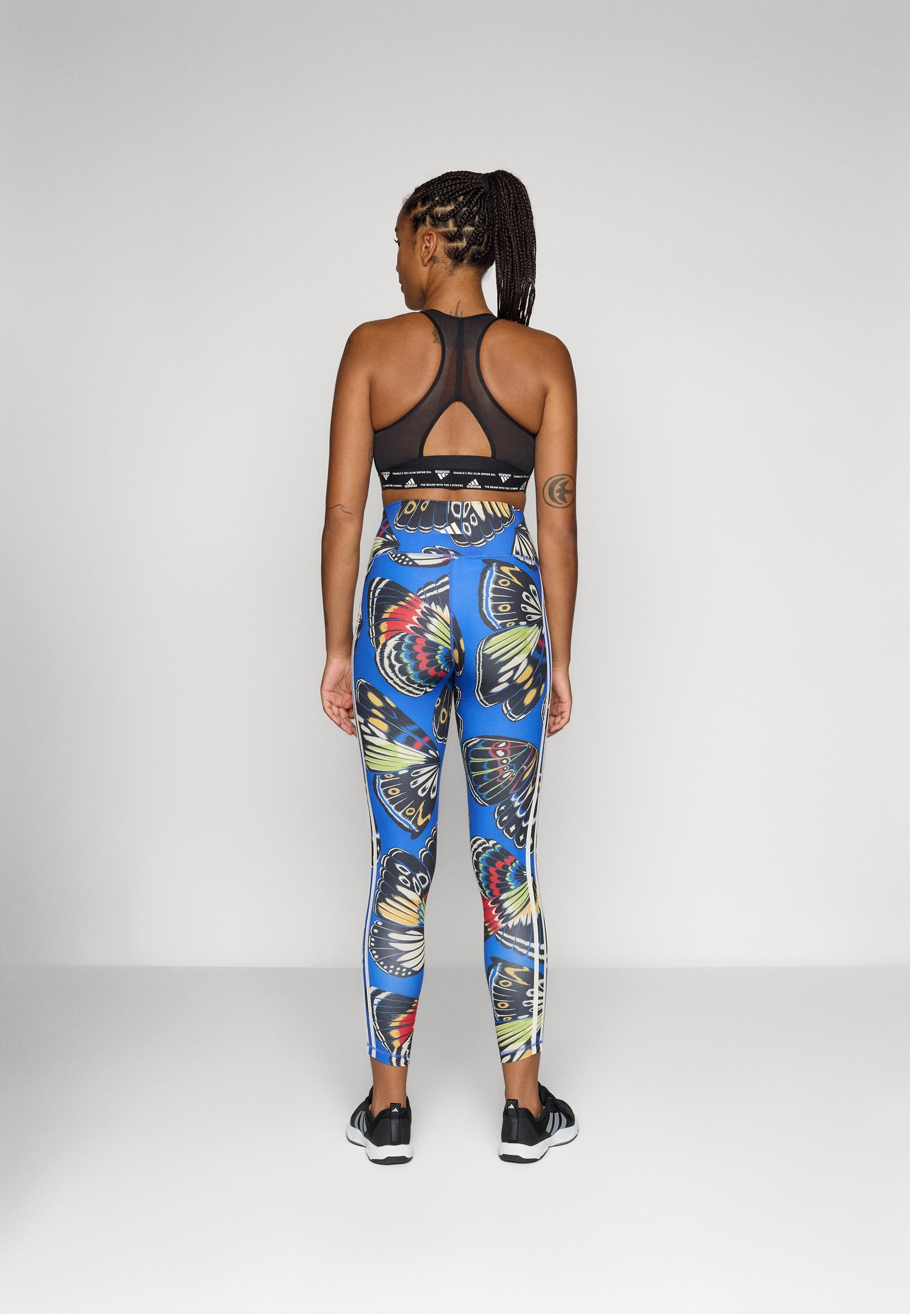 adidas Performance FARM LEGGINGS - Retuusid - must/sinine/lopsakas punane
