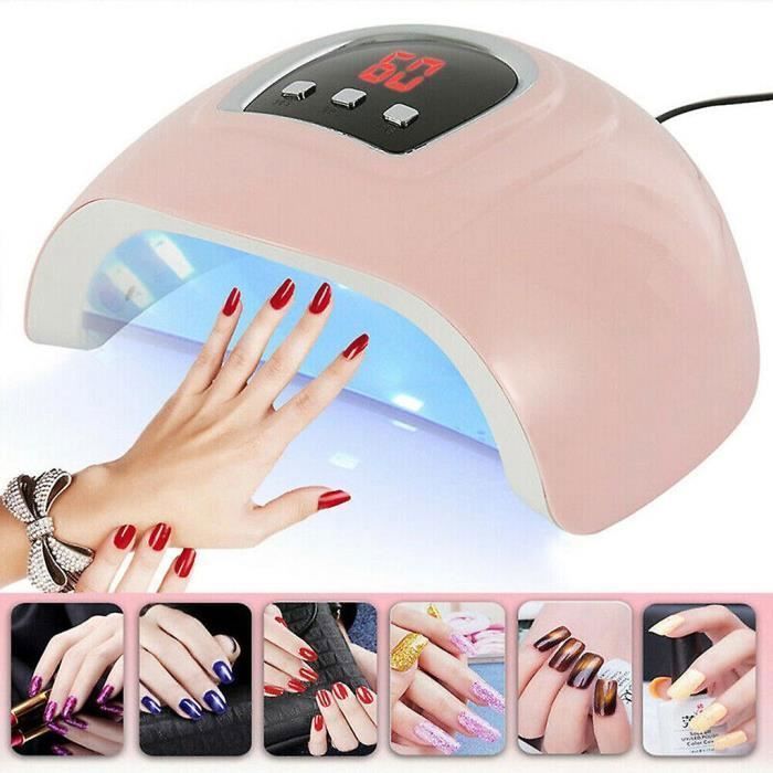 Vernis à ongles,54w Pro Nail Polish Dryer Lampe Led Uv Gel Acrylique Durcissement Lumière Minuterie de Manucure[D387888380 PEINTURE