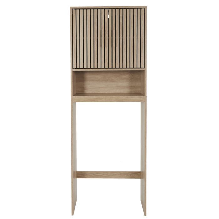 Badkamerkast - Home Deco Factory - Klaus - Opbergkast - Rustiek chic - Bruin