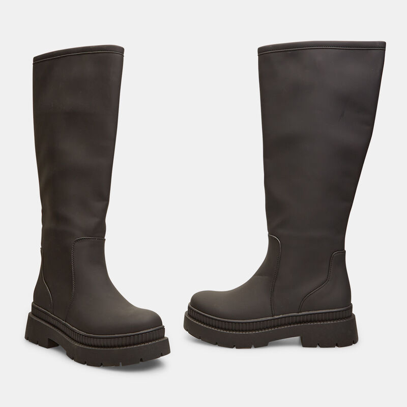 Damskie wysokie buty ze skóry ekologicznej