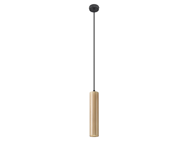 Lampa wisząca Lino drewniana brążowa