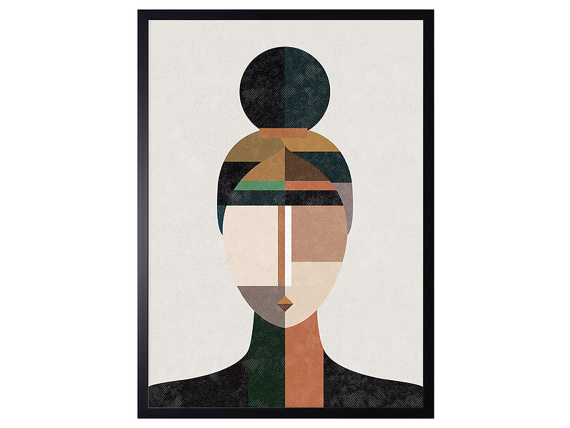 Obraz w ramie Technical Drawing Of A Woman 53x73 cm