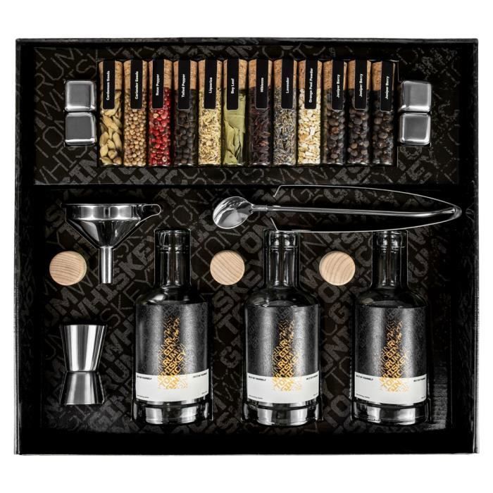 DIBYS DIY Gin Making Kit with Spices and Bar Accessories - Gift for Dad