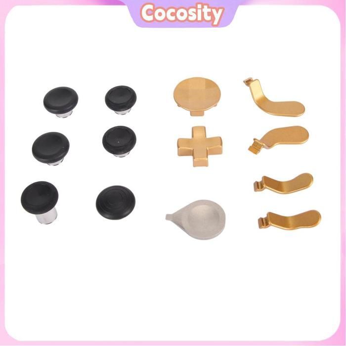Kit de repuesto para pulgar Cocosity, kit magnético de metal para proyector de vídeo, negro/dorado