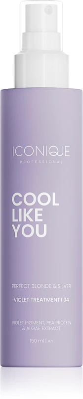 ICONIQUE Professional COOL LIKE YOU Perfect Blonde & Silver Violet nega brez izpiranja, ki nevtralizira rumene tone